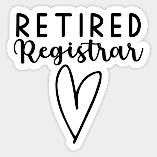 Retired Registrar Sticker